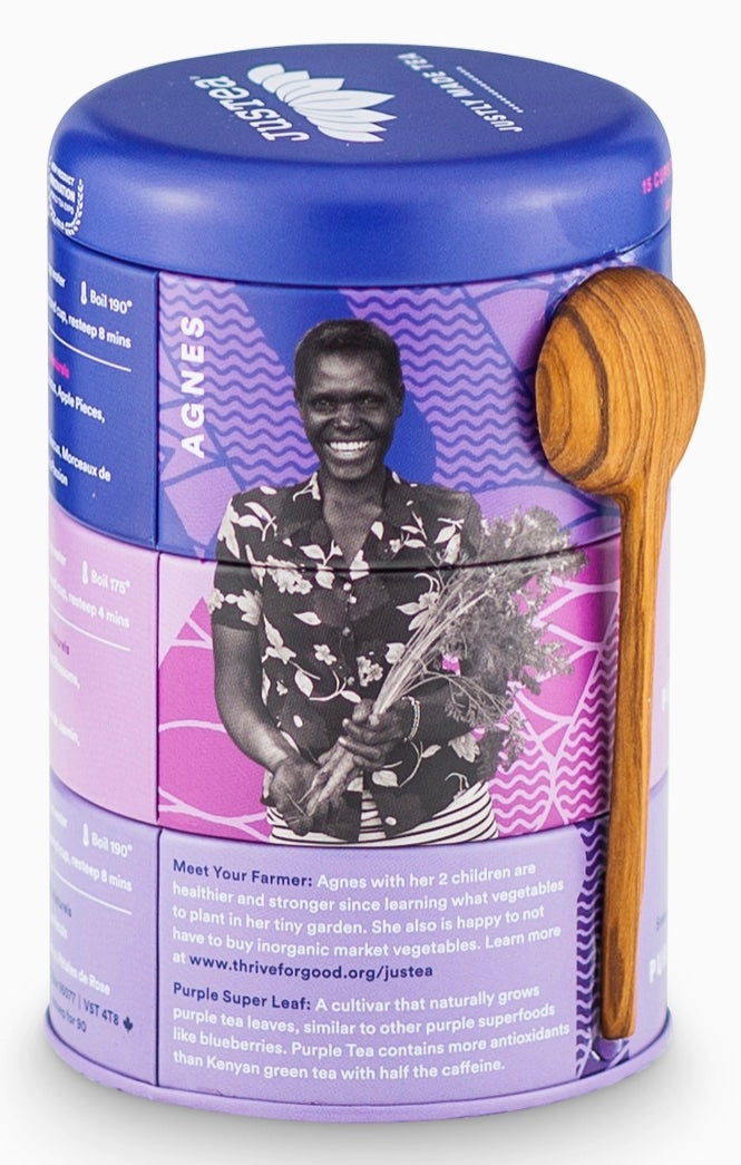 Tea, Purple Loose Leaf Trio Sampler in Tin
