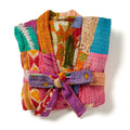 Upcycled Sari Patchwork Robe^
