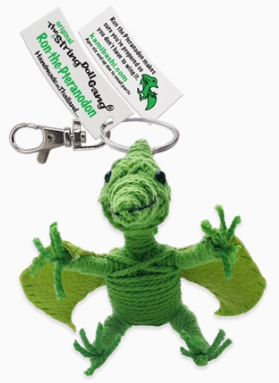 Keychain String Doll, "Ron the Pteranodon"