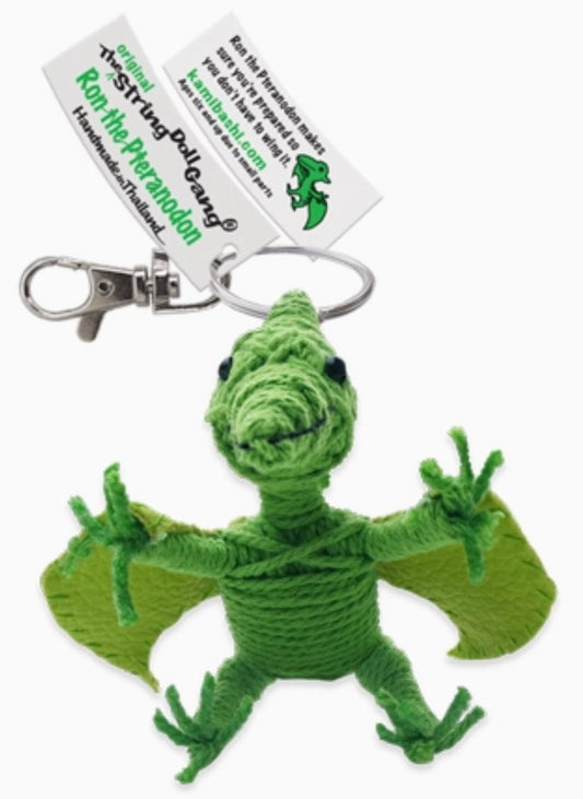 Keychain String Doll, "Ron the Pteranodon"