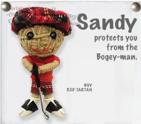 Keychain String Doll, "Sandy Golfer (Boy)"