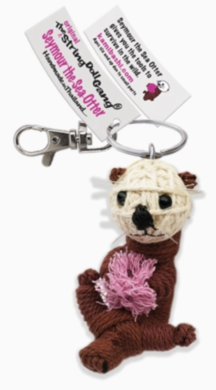 Keychain String Doll, "Seymour the Sea Otter"