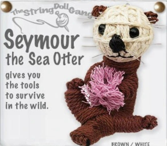 Keychain String Doll, "Seymour the Sea Otter"