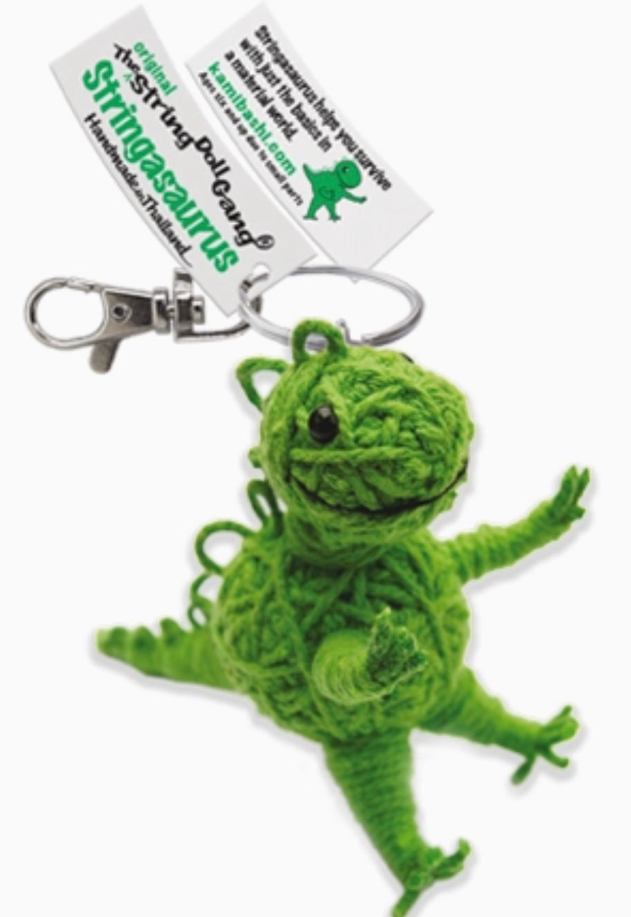 Keychain String Doll, "Stringasaurus"