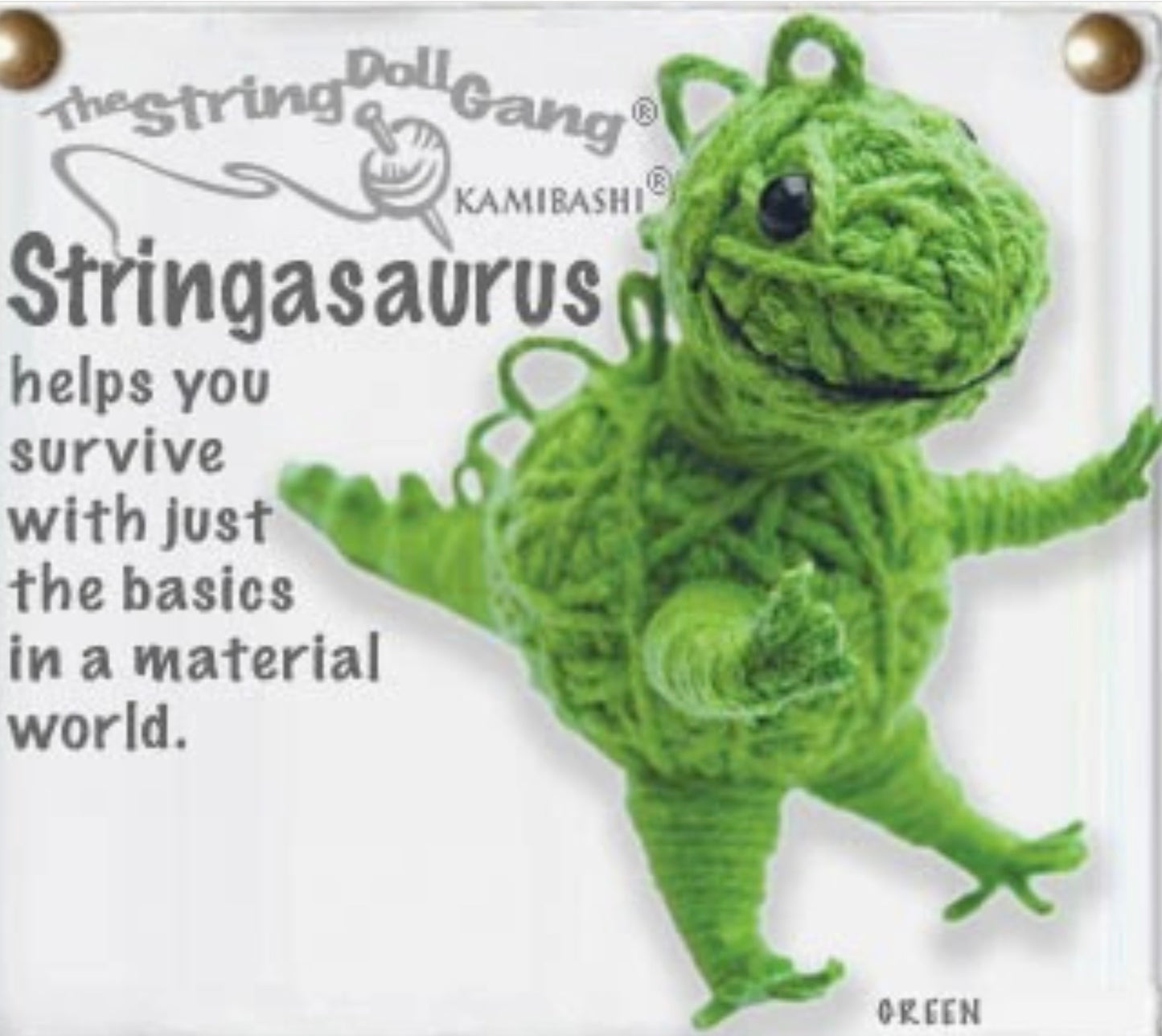 Keychain String Doll, "Stringasaurus"