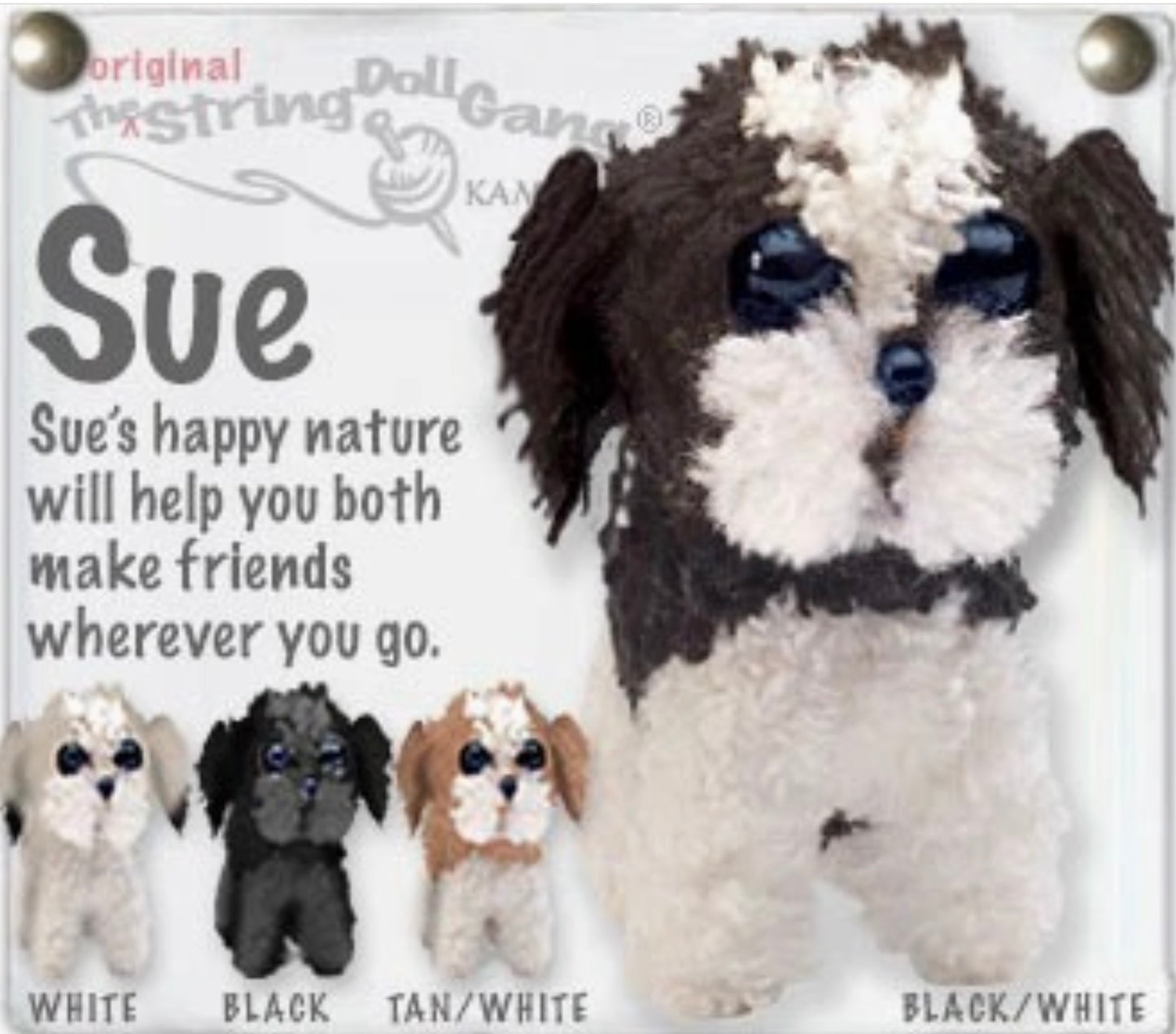 Keychain String Doll, "Sue the Shih Tzu"