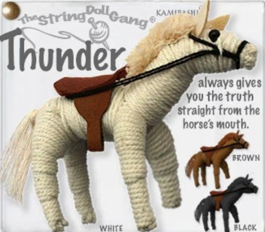 Keychain String Doll, "Thunder the Horse"