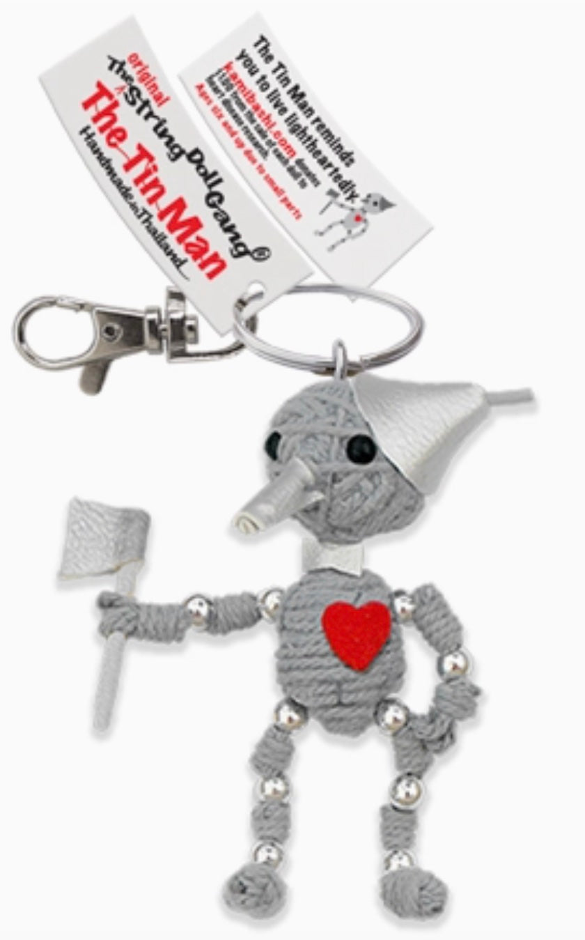 Keychain String Doll, "The Tin Man"