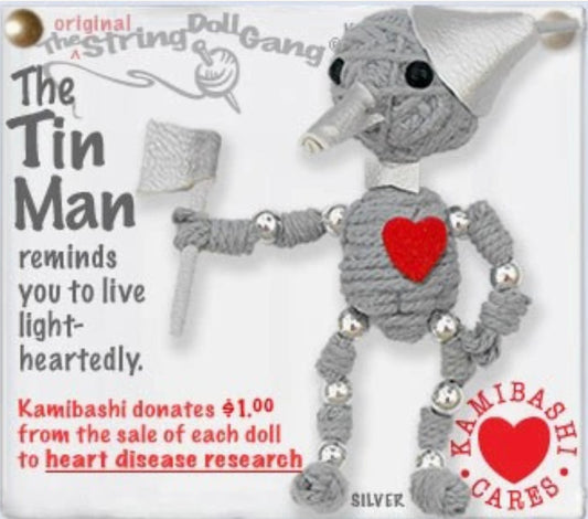 Keychain String Doll, "The Tin Man"