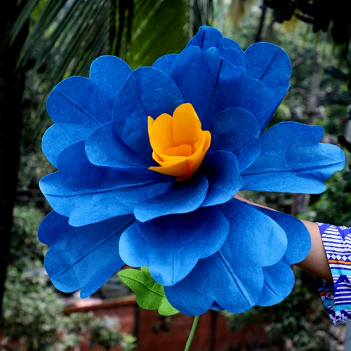 Silk Paper Cosmo Flower – Blue