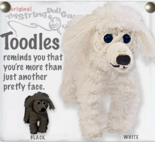 Keychain String Doll, "Toodles the Poodle"