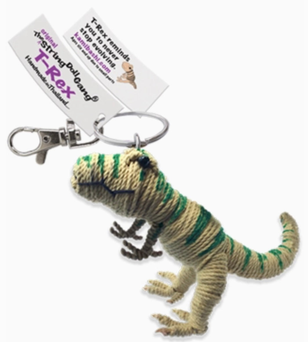 Keychain String Doll, "T-Rex"