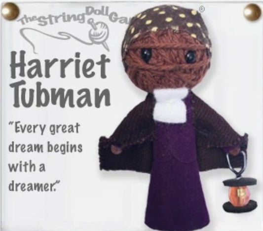 Keychain String Doll, "Harriet Tubman"