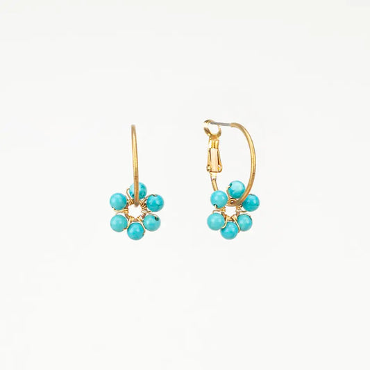 Earrings, Daisy Charm