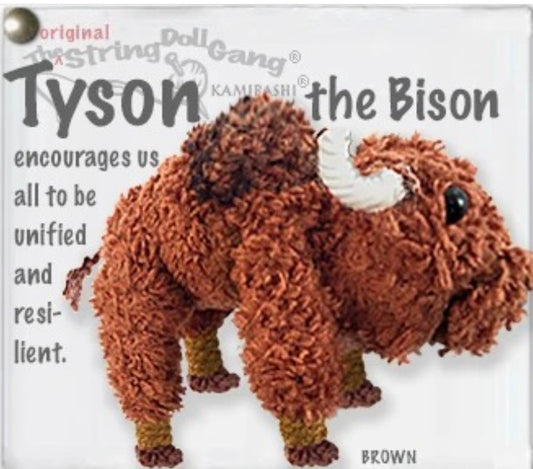 Keychain String Doll, "Tyson the Bison"