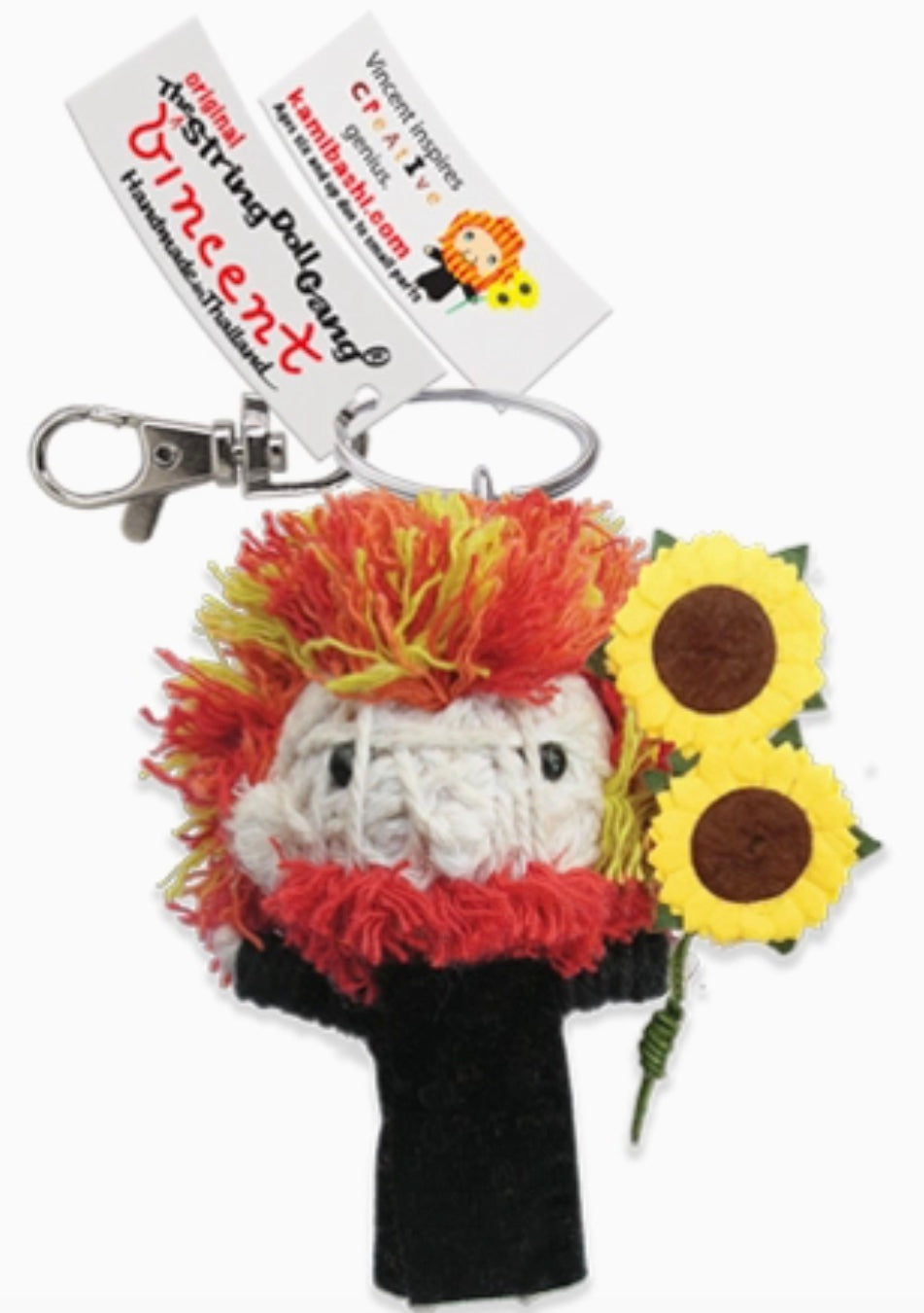 Keychain String Doll, "Vincent"
