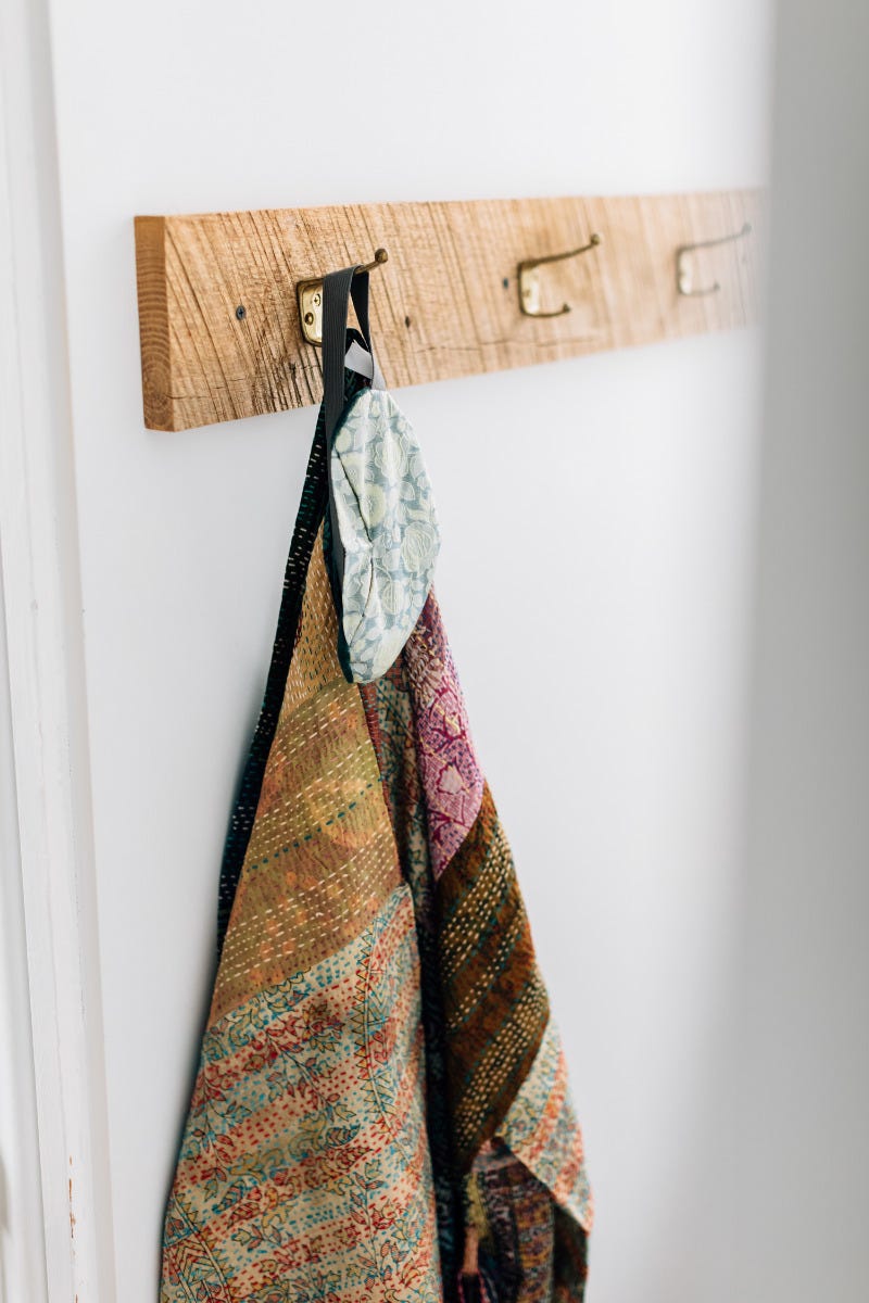 Bathrobe kantha stitch patches sari 40L asst