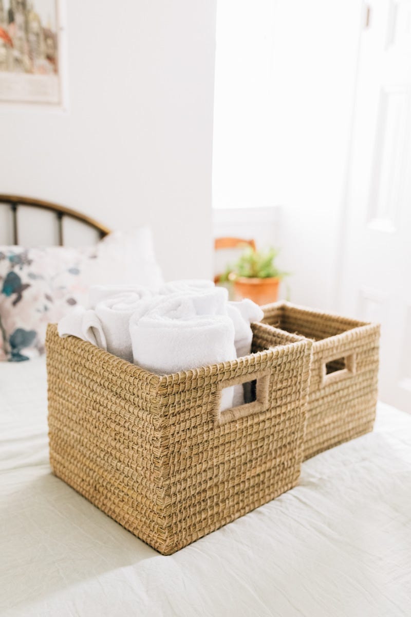 Basket jute wrapped kaisa 15x14x12H natural