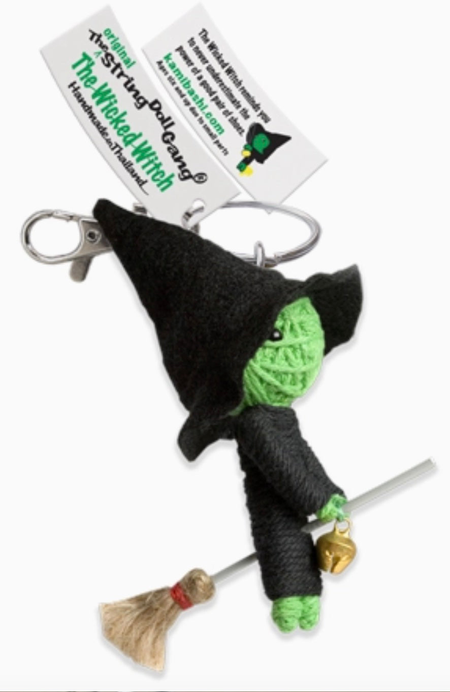 Keychain String Doll, "Wicked Witch"
