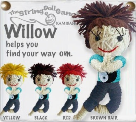 Keychain String Doll, "Willow"